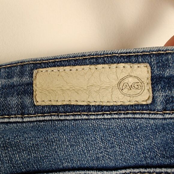 AG Adriano Goldschmied The Legging Ankle Jeans Super Skinny Distressed Size 27 R - Picture 8 of 8